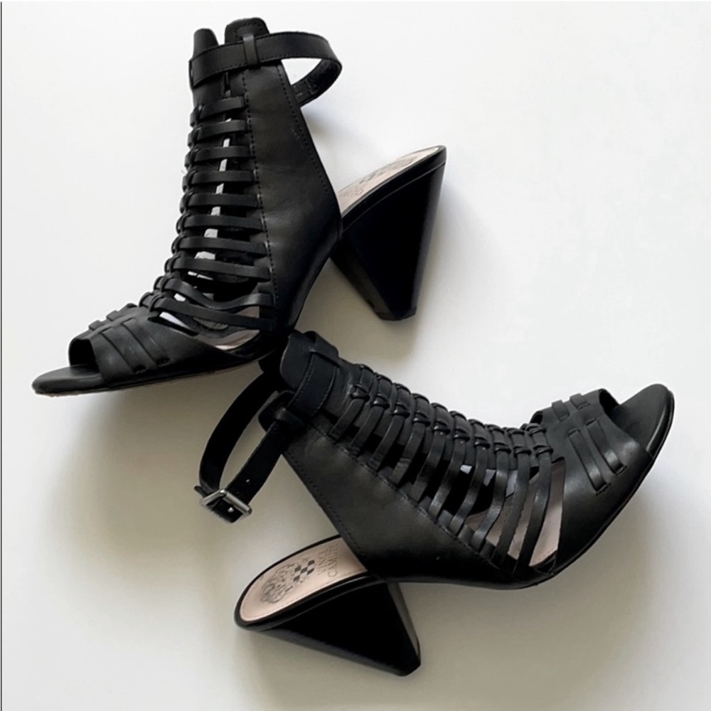 Vince Camuto Black Wedge Heels